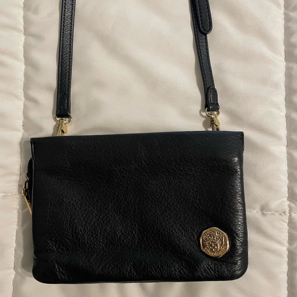 Vince Camuto Handbags - Elegant Black Leather Crossbody Bag